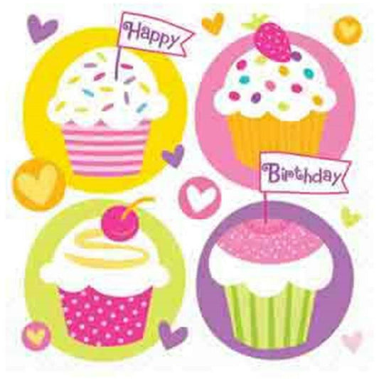 Cupcake Party Value Napkin (S) - Toy World Inc
