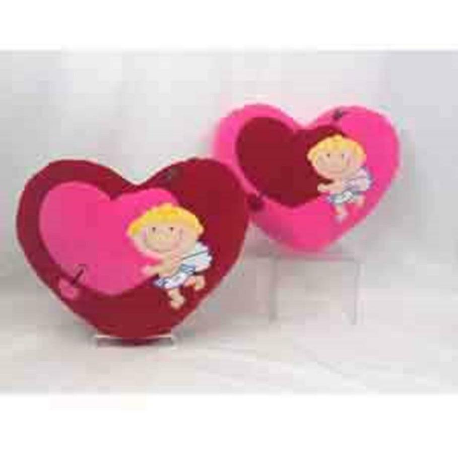 Cupid Heart Cushion Santa Mania 16in - Toy World Inc