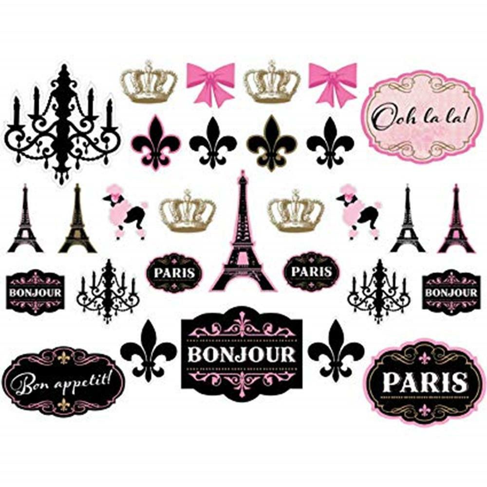 Day In Paris Cutout 30ct - Toy World Inc
