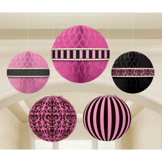 Day In Paris Hanging Bouqet 5ct - Toy World Inc