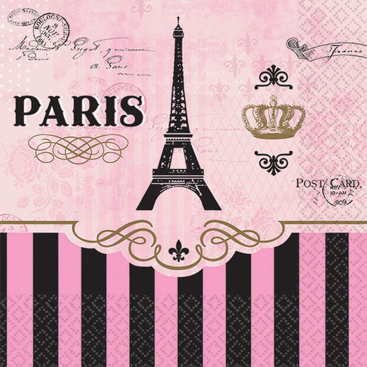Day In Paris Napkin (S) 16ct - Toy World Inc