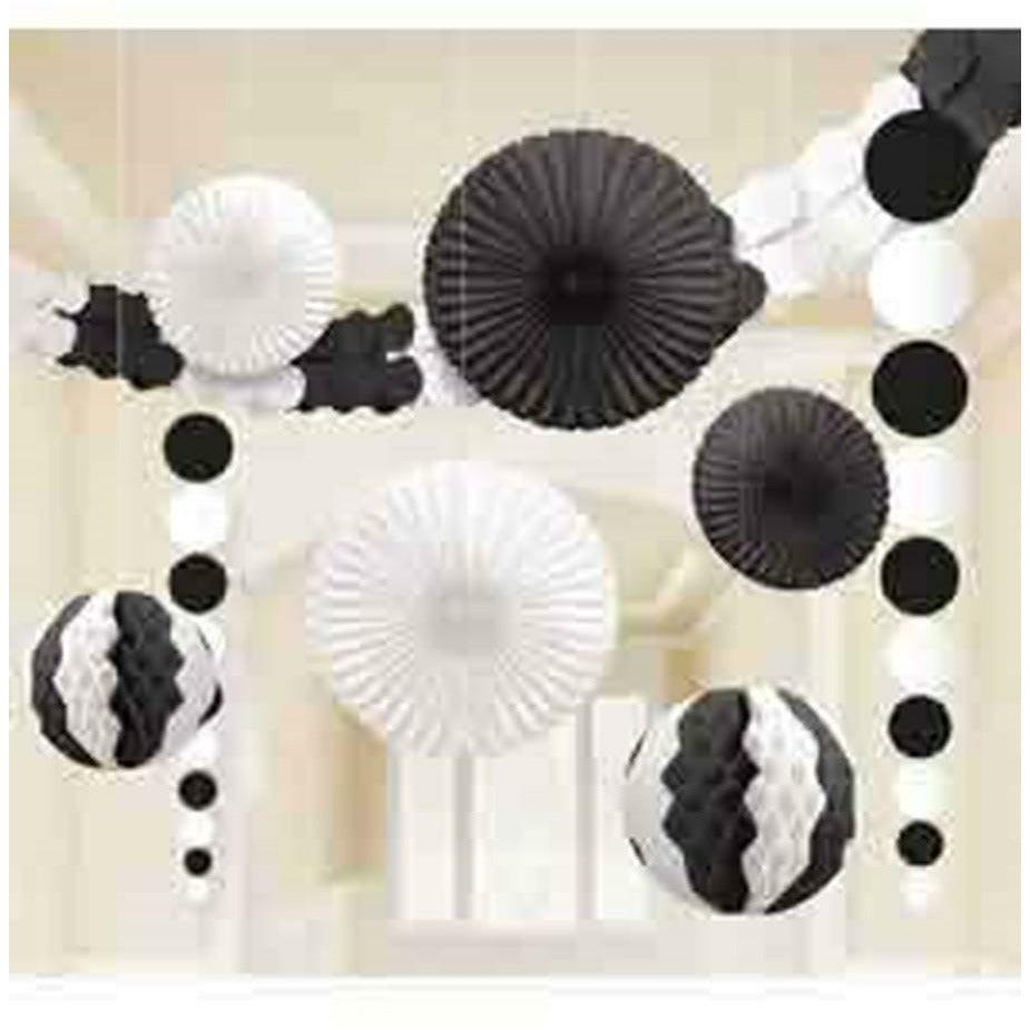 Deco Kit 9pc - Black And White - Toy World Inc