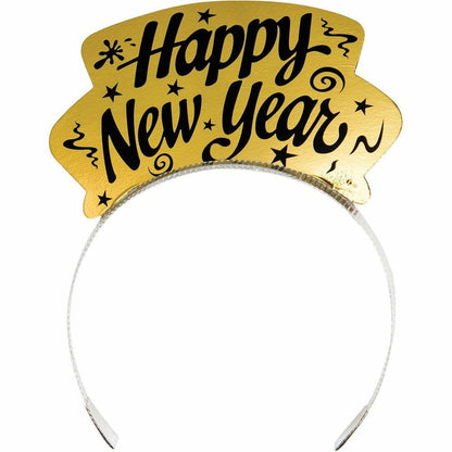 Decor New Year Tiaras Silver and Gold Foil 6ct - Toy World Inc