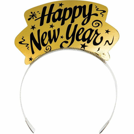 Decor New Year Tiaras Silver and Gold Foil 6ct - Toy World Inc
