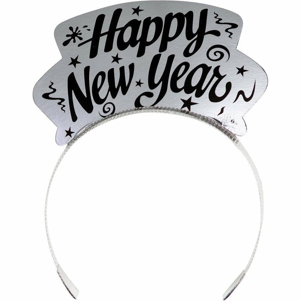 Decor New Year Tiaras Silver and Gold Foil 6ct - Toy World Inc