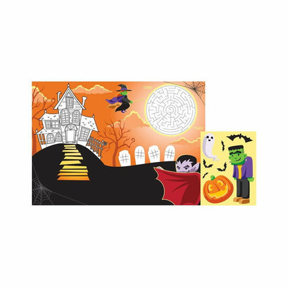 Decor Placemats Halloween Activity 8ct - Toy World Inc
