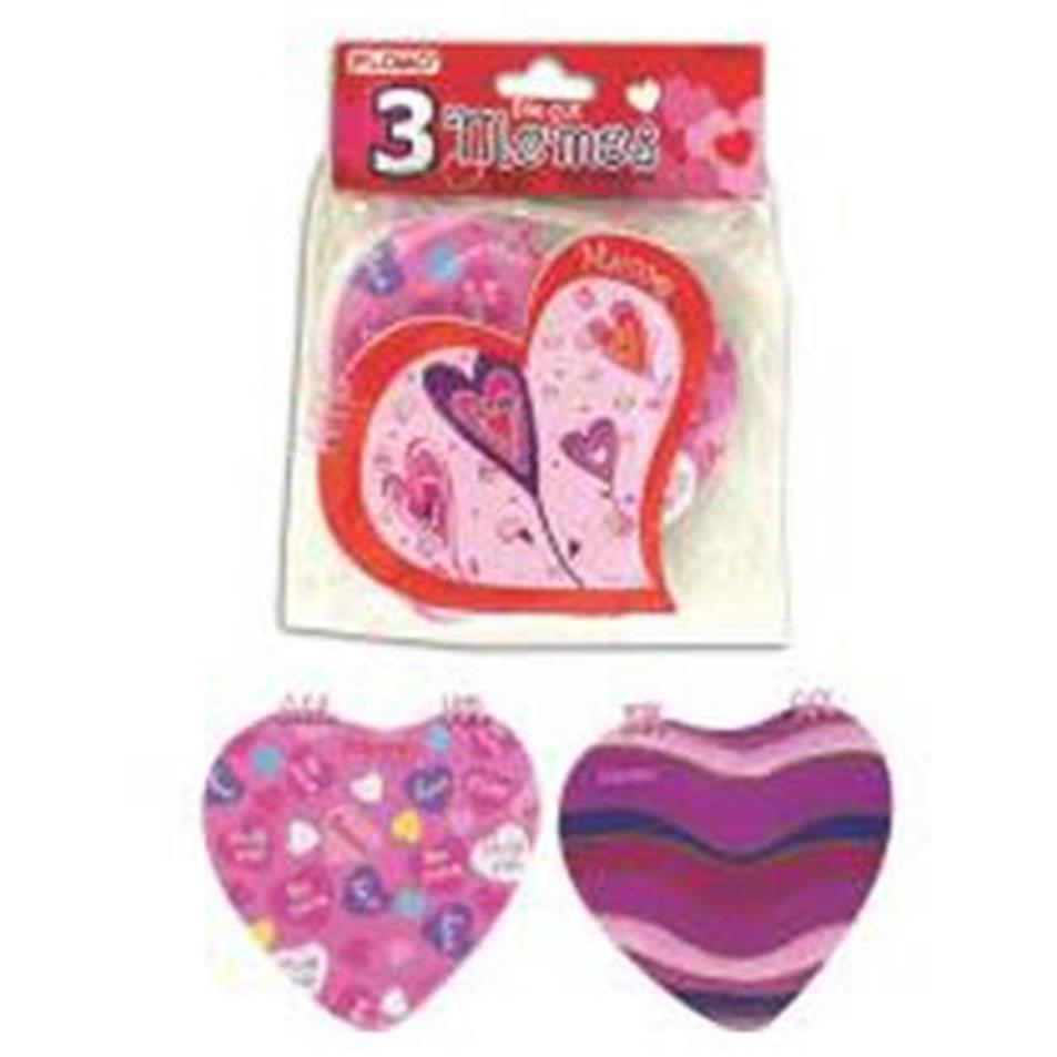 Die Cut Heart Memo 3ct - Toy World Inc