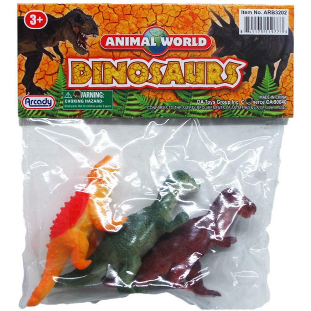 Dinosaurs 3.75in 3pcs - Toy World Inc