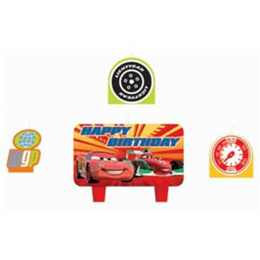 Disney Cars 2 Mini Candles 4ct - Toy World Inc