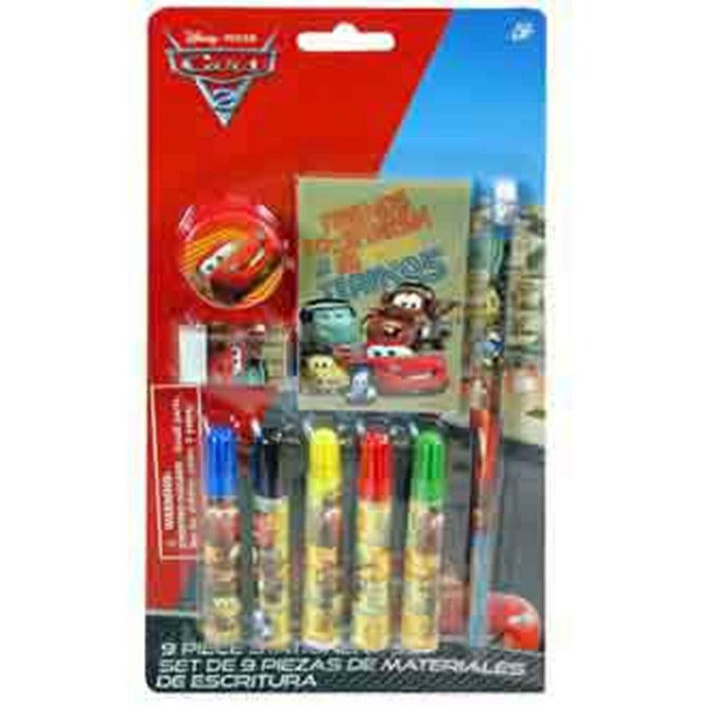 Disney Cars 2 Stationery Set 9ct - Toy World Inc