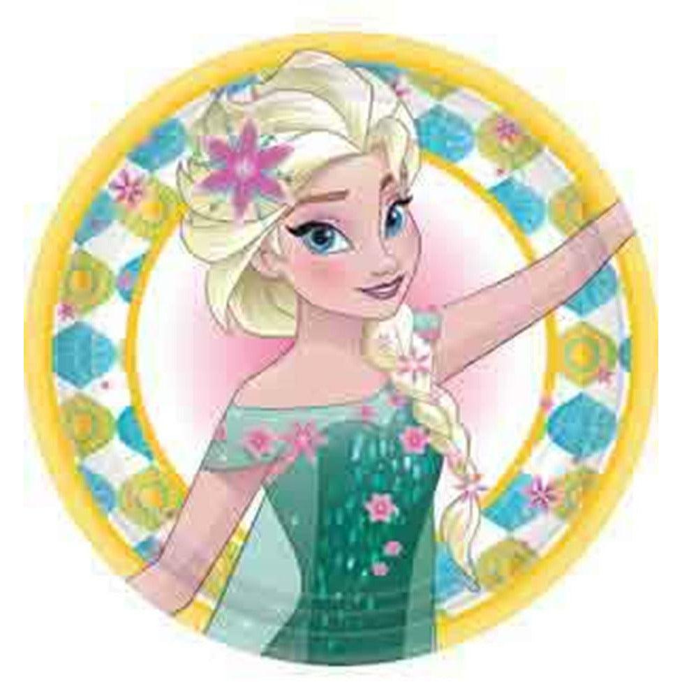 Disney Frozen Fever Plate (L) 8ct 8ct - Toy World Inc