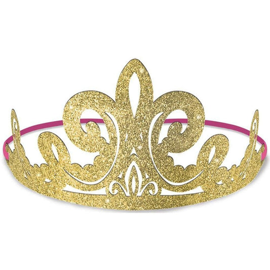 Disney Princess Once Upon a Time Glittered Tiara 8ct - Toy World Inc