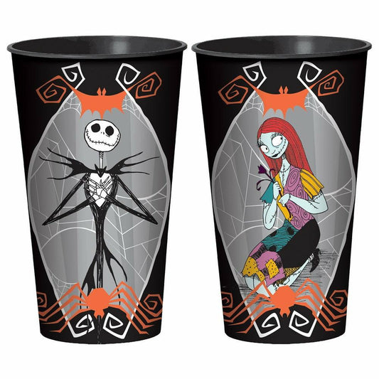 Disney Tim Burtons Nightmare Before Christmas Plastic Cup 32 oz. - Toy World Inc