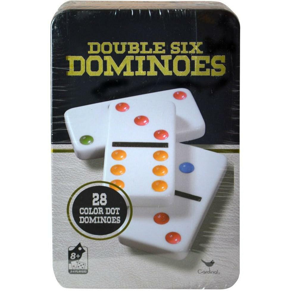 Dominoes Double Six In Tin 4.75x1.5x7.5 - Toy World Inc