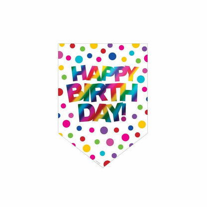 Door Sign Rainbow Foil Birthday 1Ct - Toy World Inc