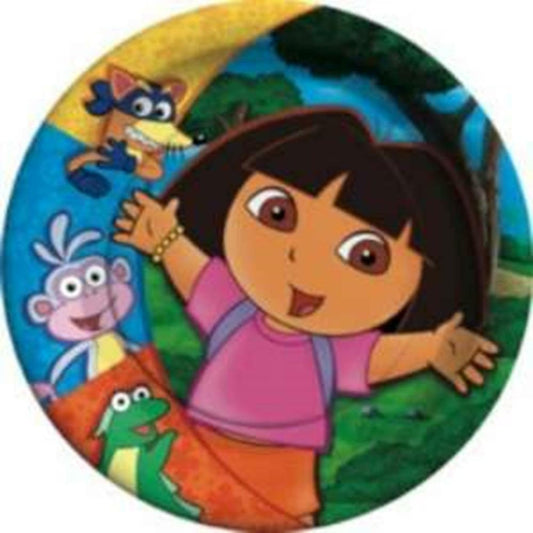 Dora and Friends Plate (S) 8ct - Toy World Inc