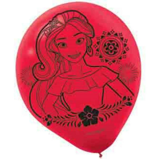 Elena of Avalor Balloon Latex 12in 6ct - Toy World Inc