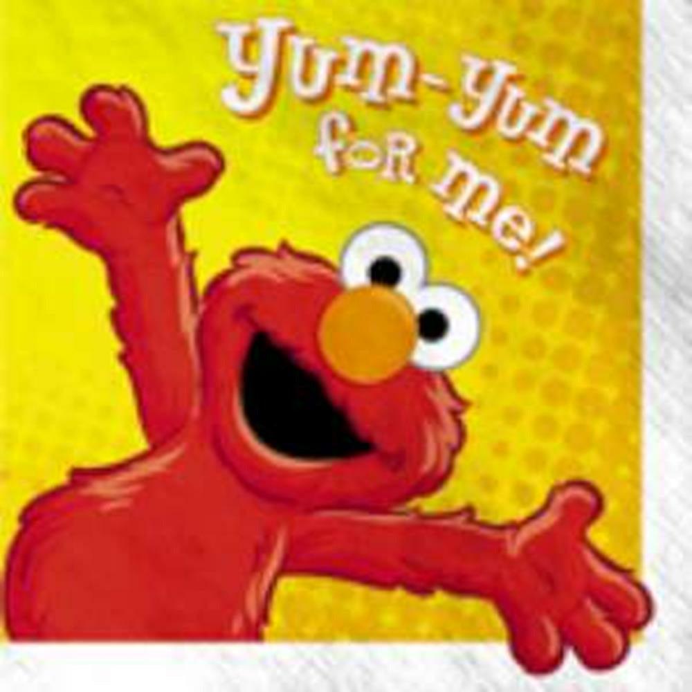 Elmo Hurray Napkin (L) 16ct - Toy World Inc