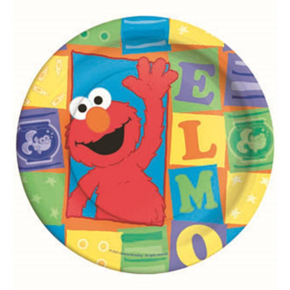 Elmo Luv You Plate (S) 8ct - Toy World Inc