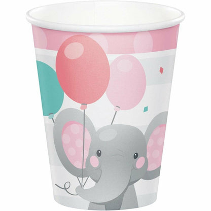 Enchanting Elephants Girl Hot and Cold Cup 9Oz. 8Ct - Toy World Inc