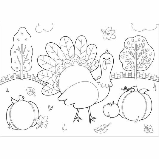 Fall Activity Placemats 8ct - Toy World Inc