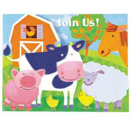 Farm Animal Novelty Jumbo Invite - Toy World Inc