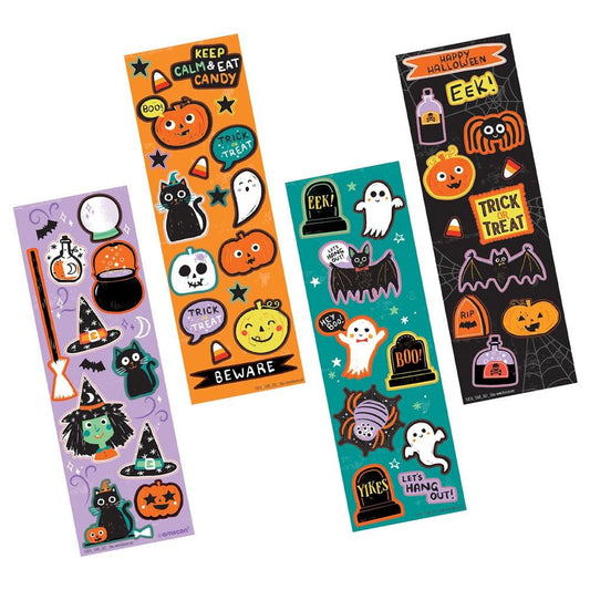 Favor Stickers Spooky F - Toy World Inc
