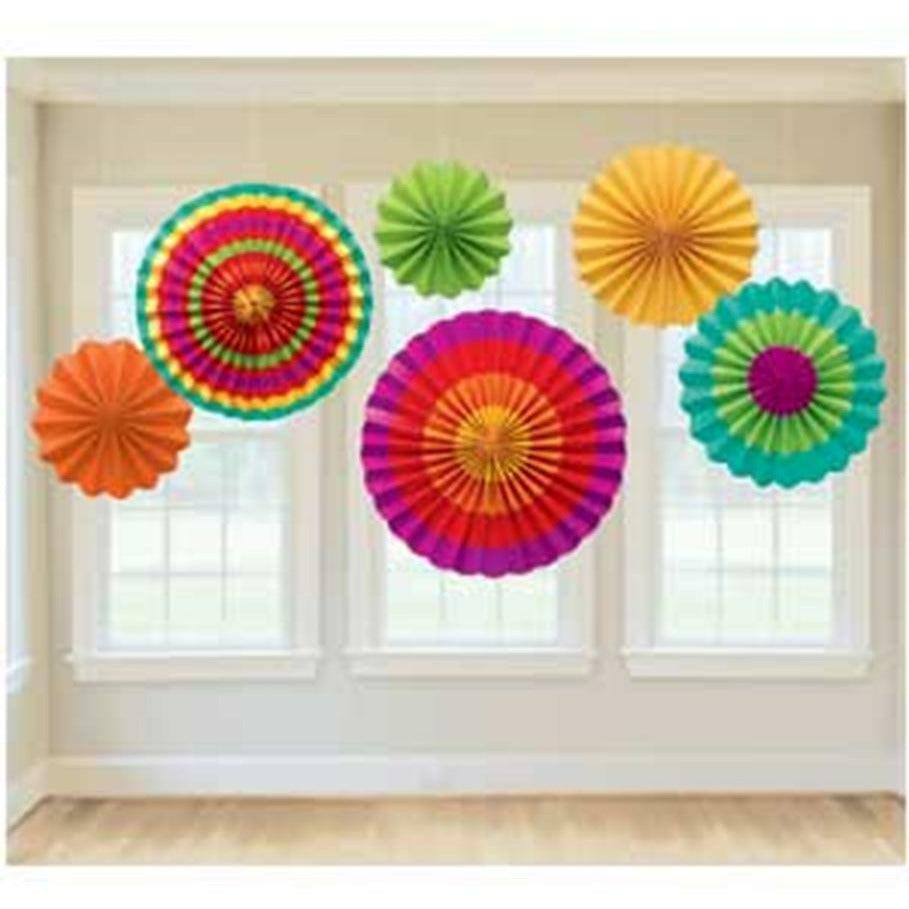 Fiesta Dec Paper Fan - Toy World Inc