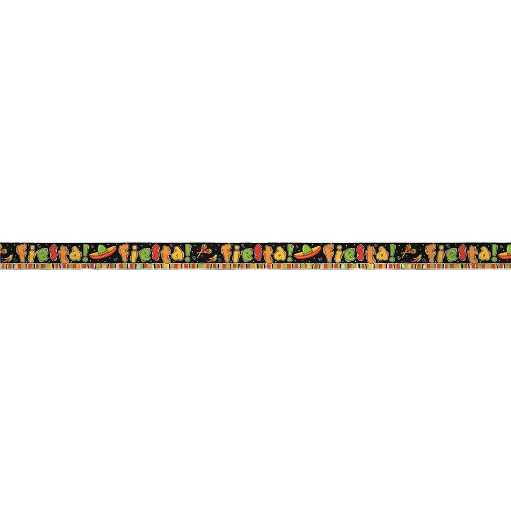 Fiesta Stripes Foil Banner 12ft - Toy World Inc