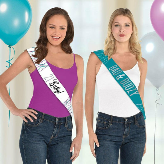 Finally 21 Multipack Sashes 8ct - Toy World Inc