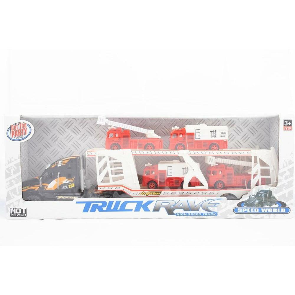 Fire Engine Friction Truck - Toy World Inc