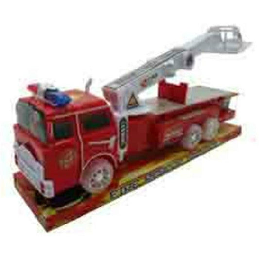 Fire Rescue Light Sound Friction 14in - Toy World Inc