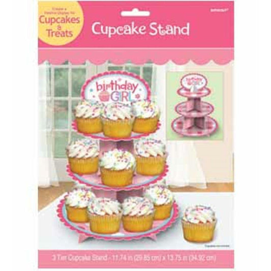 First Birthday Girl Cupcake Stand - Toy World Inc