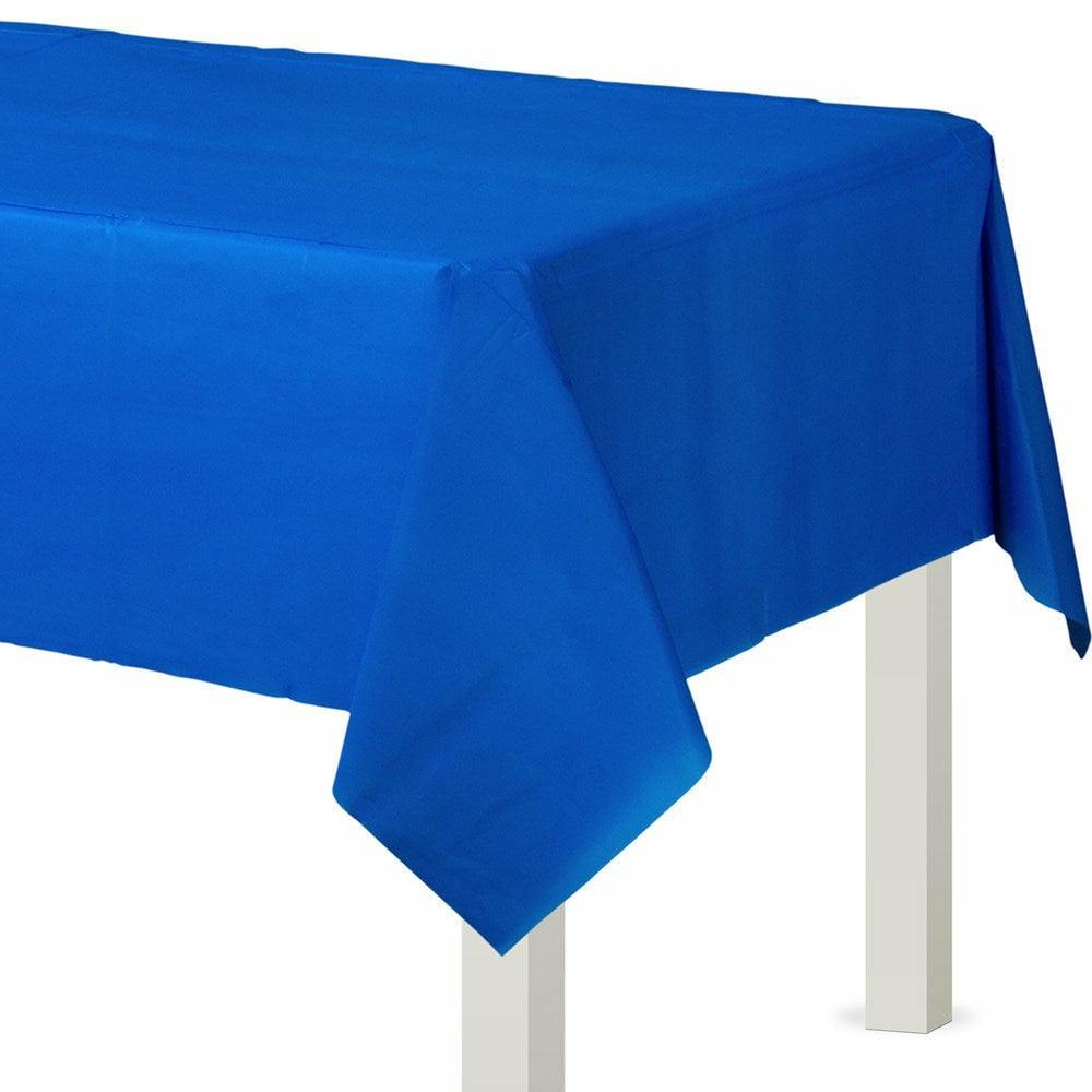 Flannel Back Tablecover Bright Royal Blue - Toy World Inc