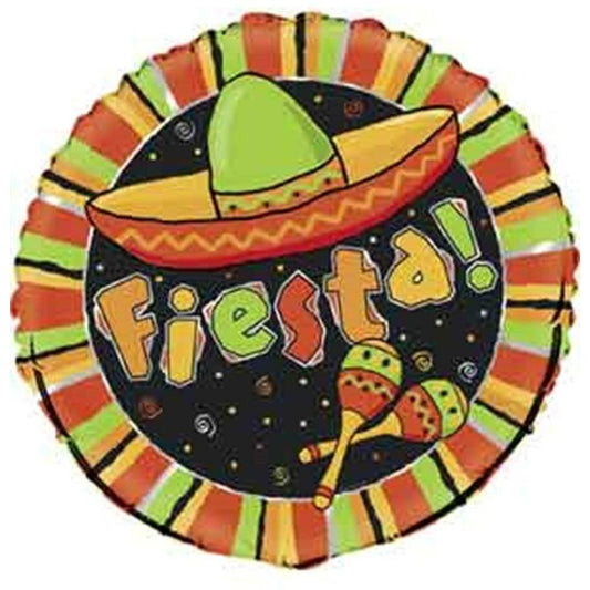 Foil Balloon 18in - Fiesta Stripe - Toy World Inc