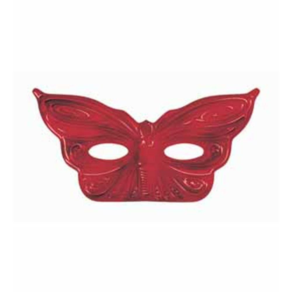 Foil Butterfly Mask- Red - Toy World Inc