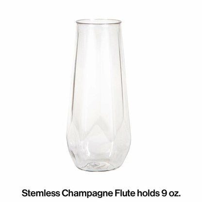 Fractal Stemless Champagne Tumbler 9 Oz 4Ct - Toy World Inc