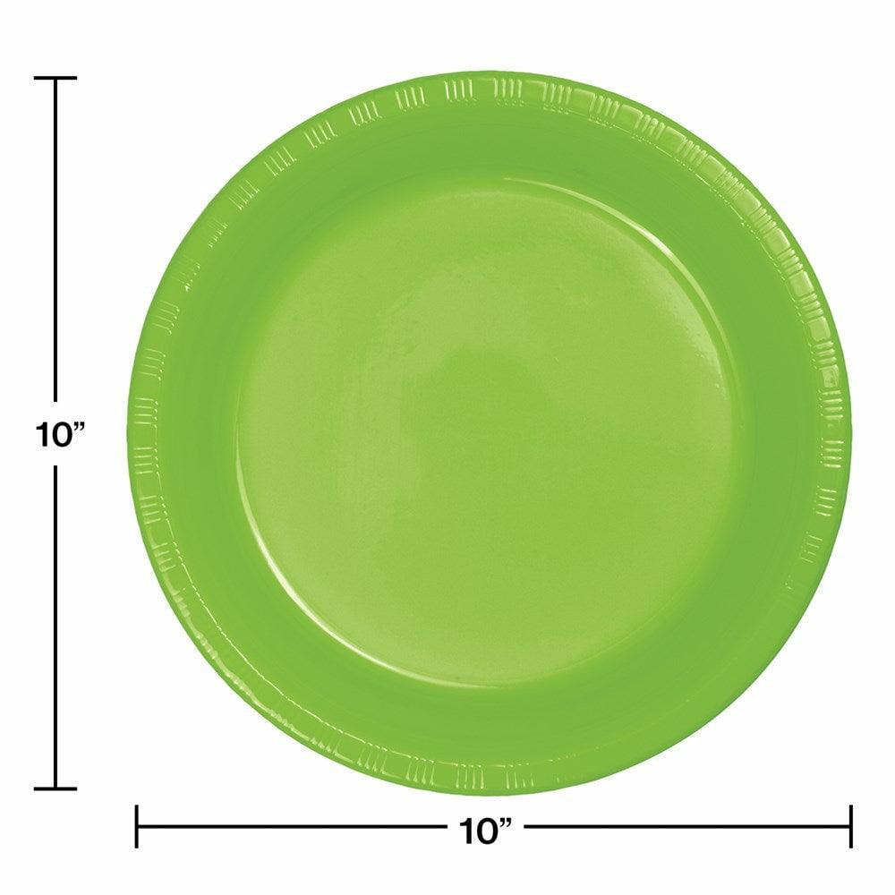 Fresh Lime 10in Plastic Plate 20ct - Toy World Inc