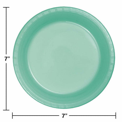 Fresh Mint 7in Plastic Plate 20ct - Toy World Inc