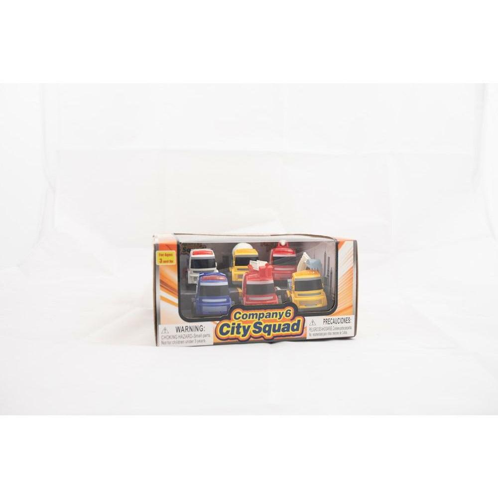 Friction City Fleet 6Pc Set - Toy World Inc