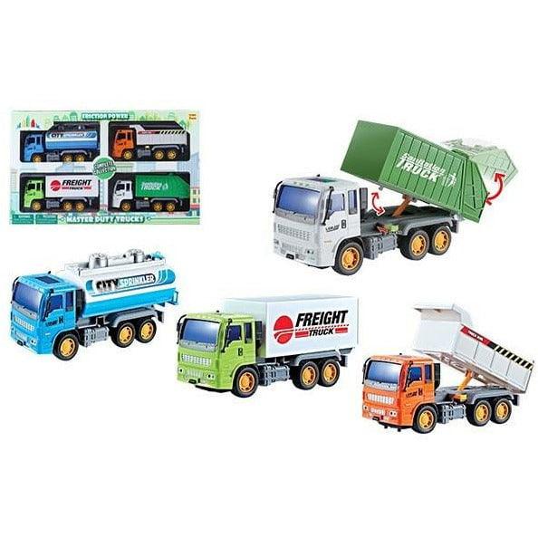 Friction Utility Vehicle (4 Pcs Set) - Toy World Inc