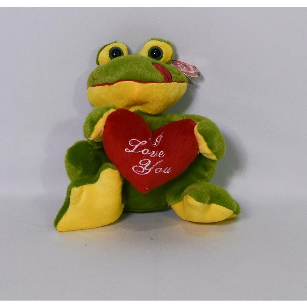 Frog with Heart 9in - Toy World Inc