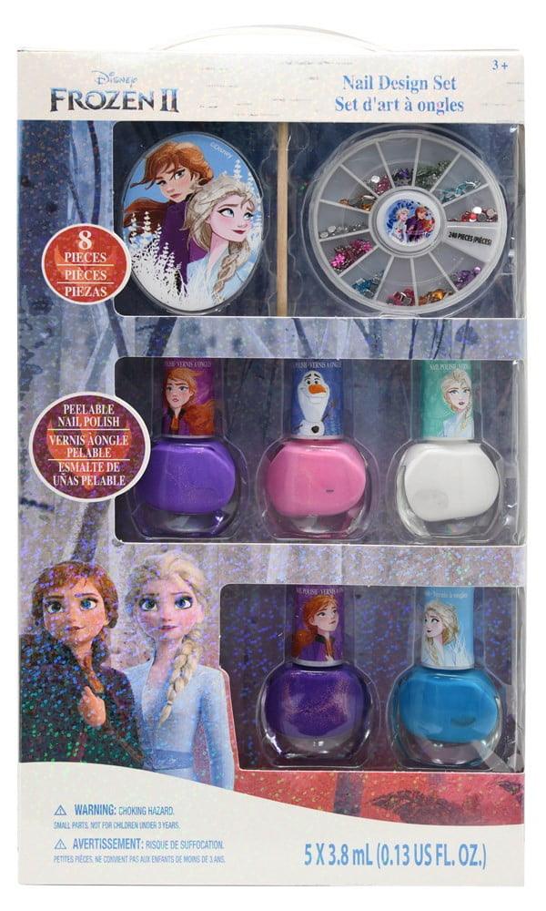 Frozen 2 5Pk Nail Polish With Accessories 5.75x1x10.2 - Toy World Inc