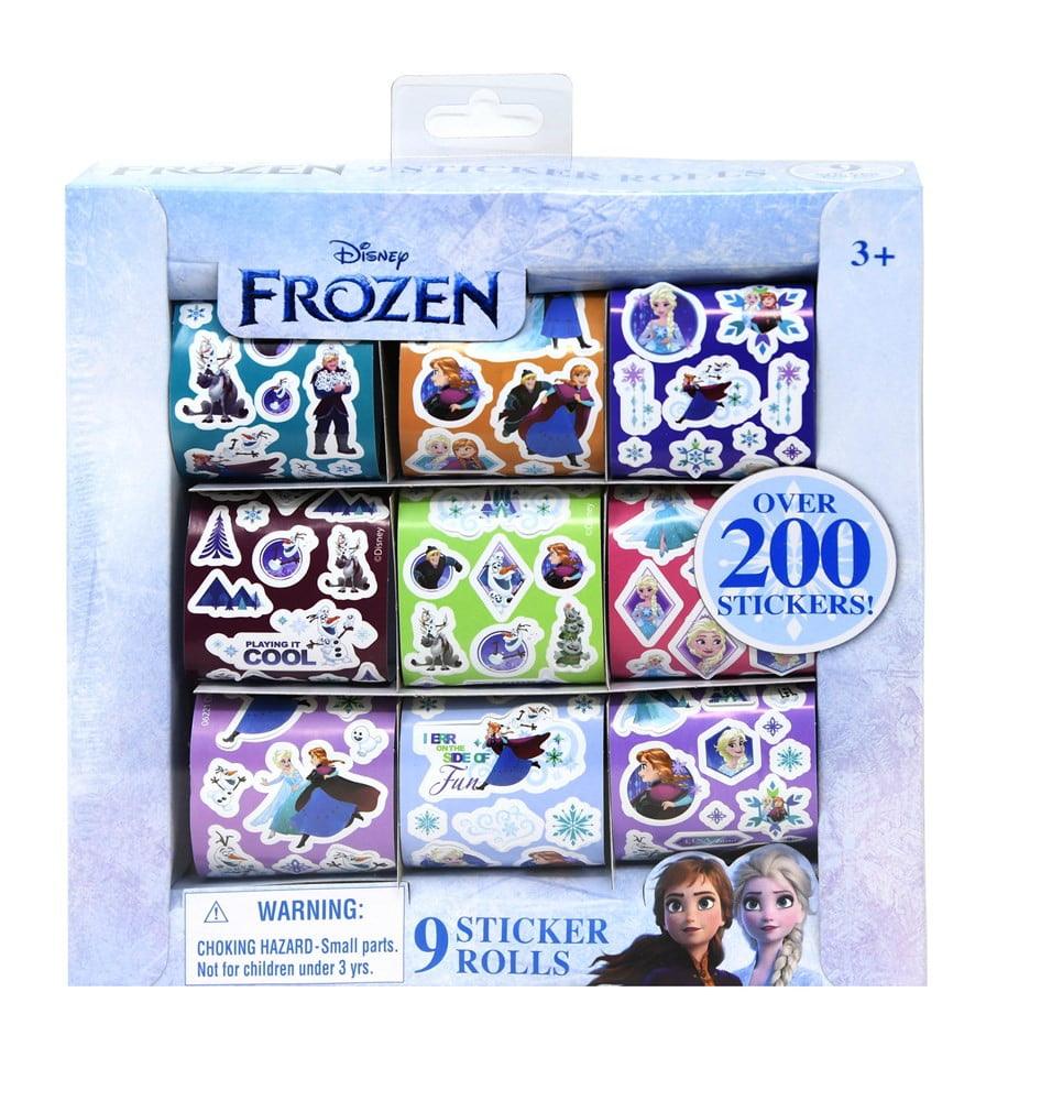 Frozen 9 Roll Sticker Box 8.25x1.5x8.25 - Toy World Inc