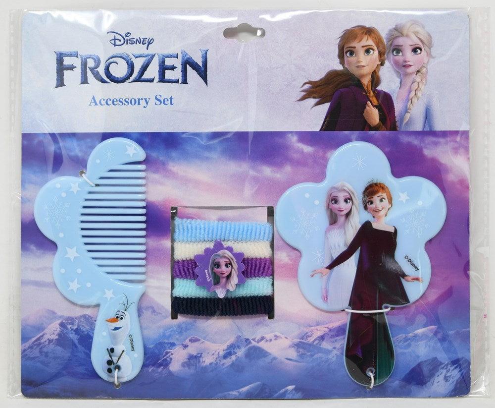 Frozen Comb Mirror & Hair Ponies Set 8x.25x7 - Toy World Inc