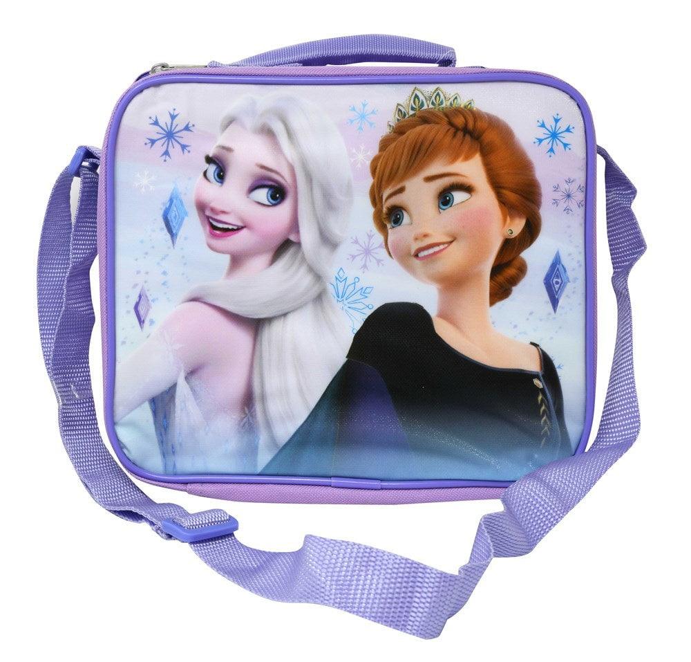 Frozen Rectangle Lunch Bag With Strap 9.5x3x8 - Toy World Inc