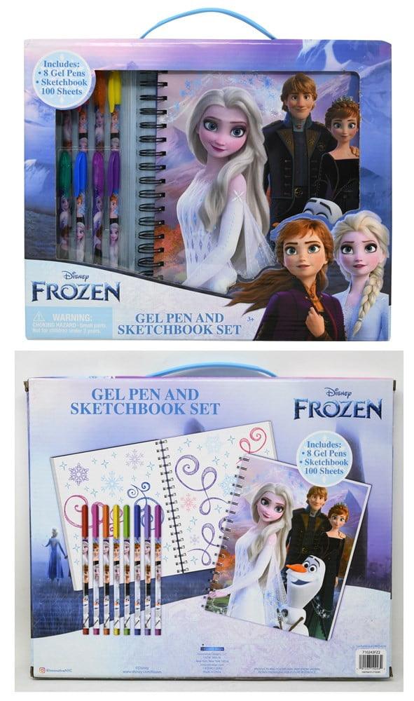 Frozen Sketchbook & Gel Pen Set 13x1x10.7 - Toy World Inc