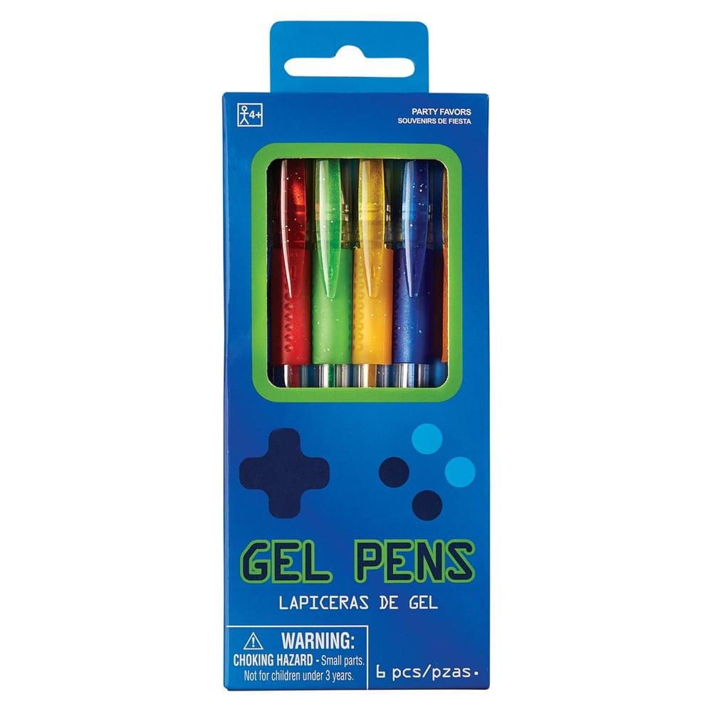 Gel Pen Set Gamer 6ct - Toy World Inc