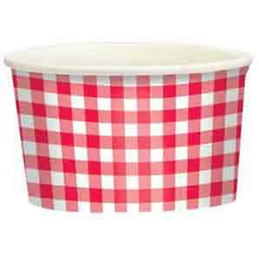 Gingham Paper Picnic Cup Treat - Toy World Inc