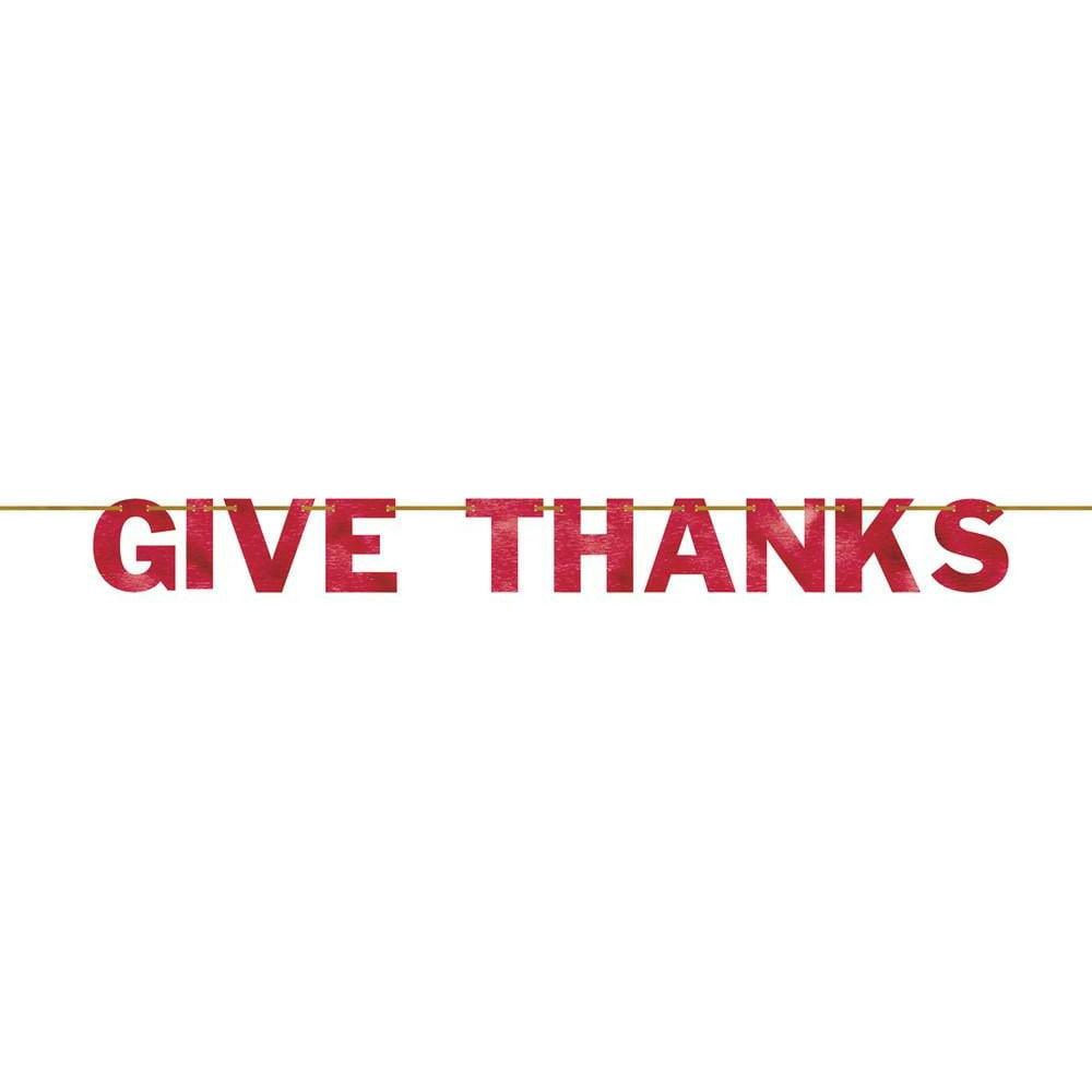 Give Thanks Banner Kit 4ct - Toy World Inc